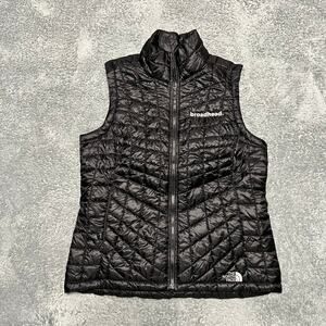 The North Face Vest Womens Medium Thermoball Trekker Trek Puffer Jacket Black